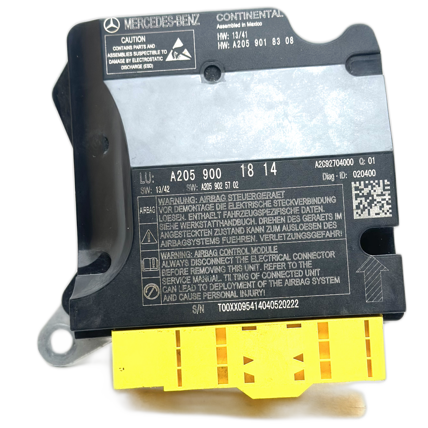 Mercedes-Benz C-Klasse W205 Airbag-Steuergerät Reparatur