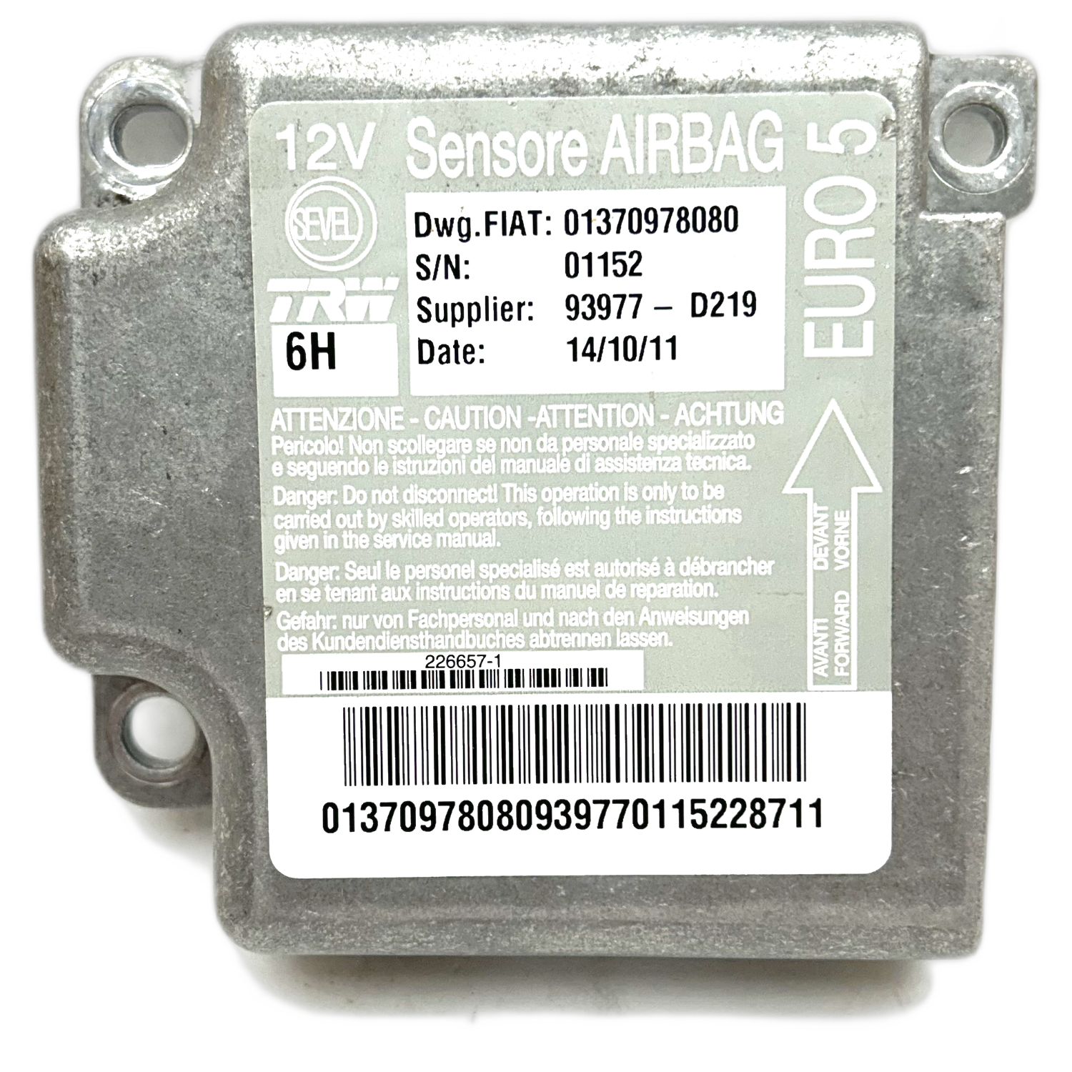 Fiat Ducato 244 Airbag-Steuergerät Reparatur