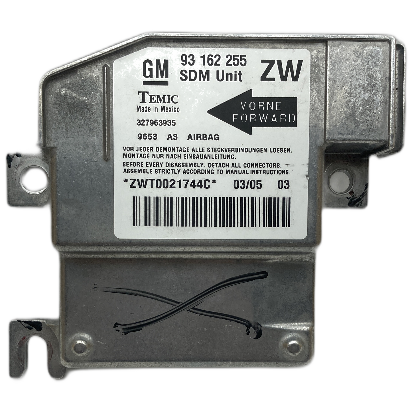 Opel Tigra B TwinTop Airbag-Steuergerät Reparatur