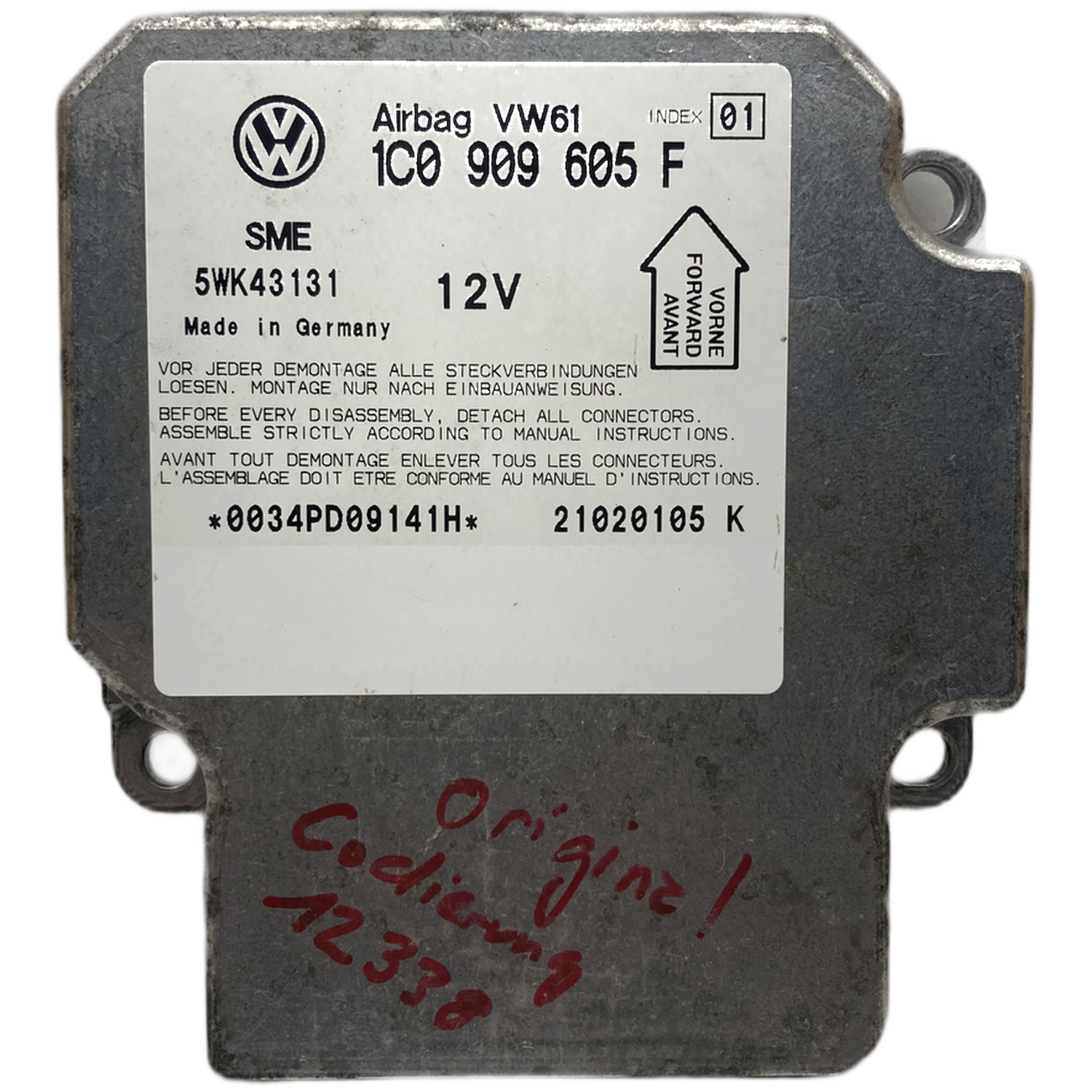 Volkswagen Golf 4 1J Airbag-Steuergerät Reparatur