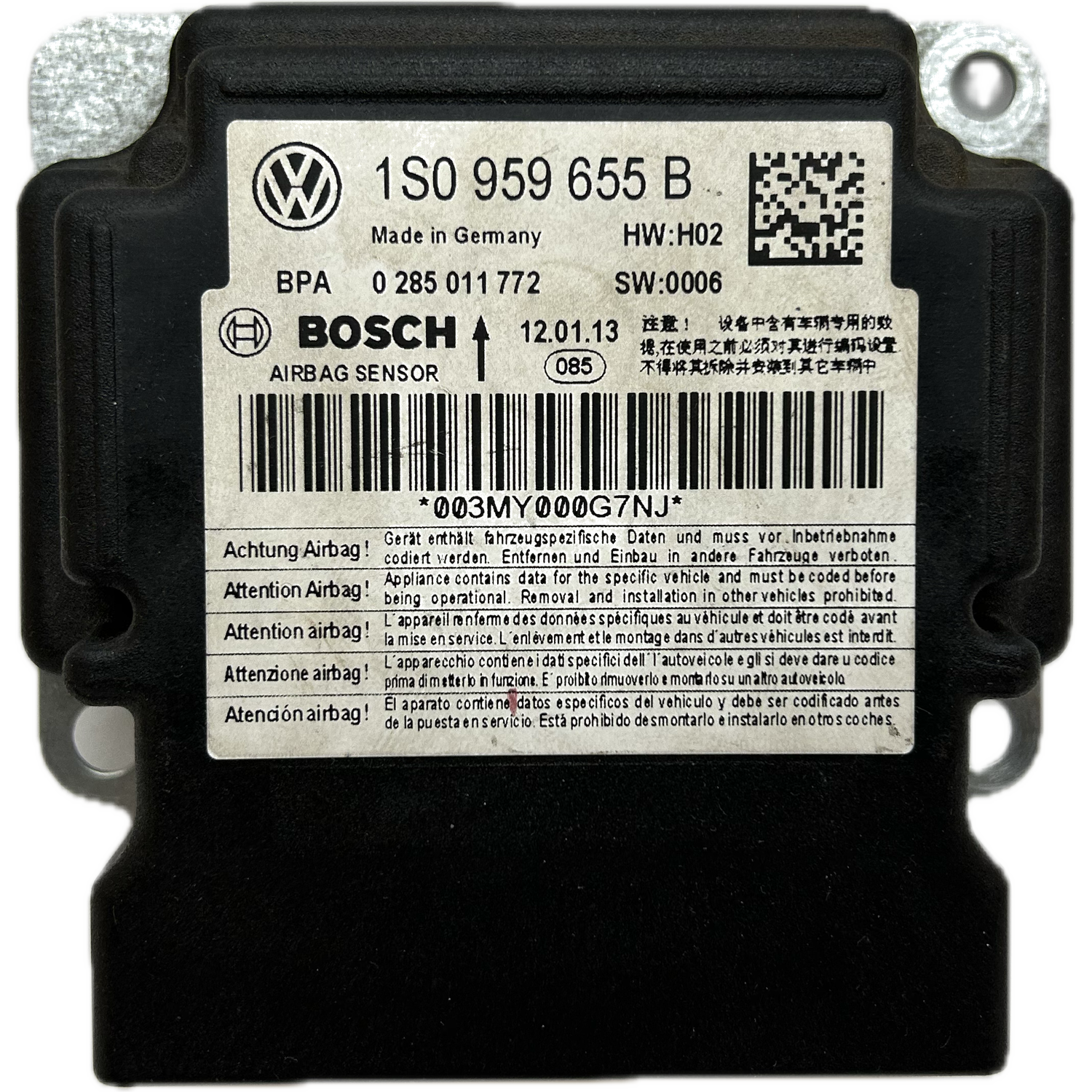 Volkswagen Up! AA Airbag-Steuergerät Reparatur