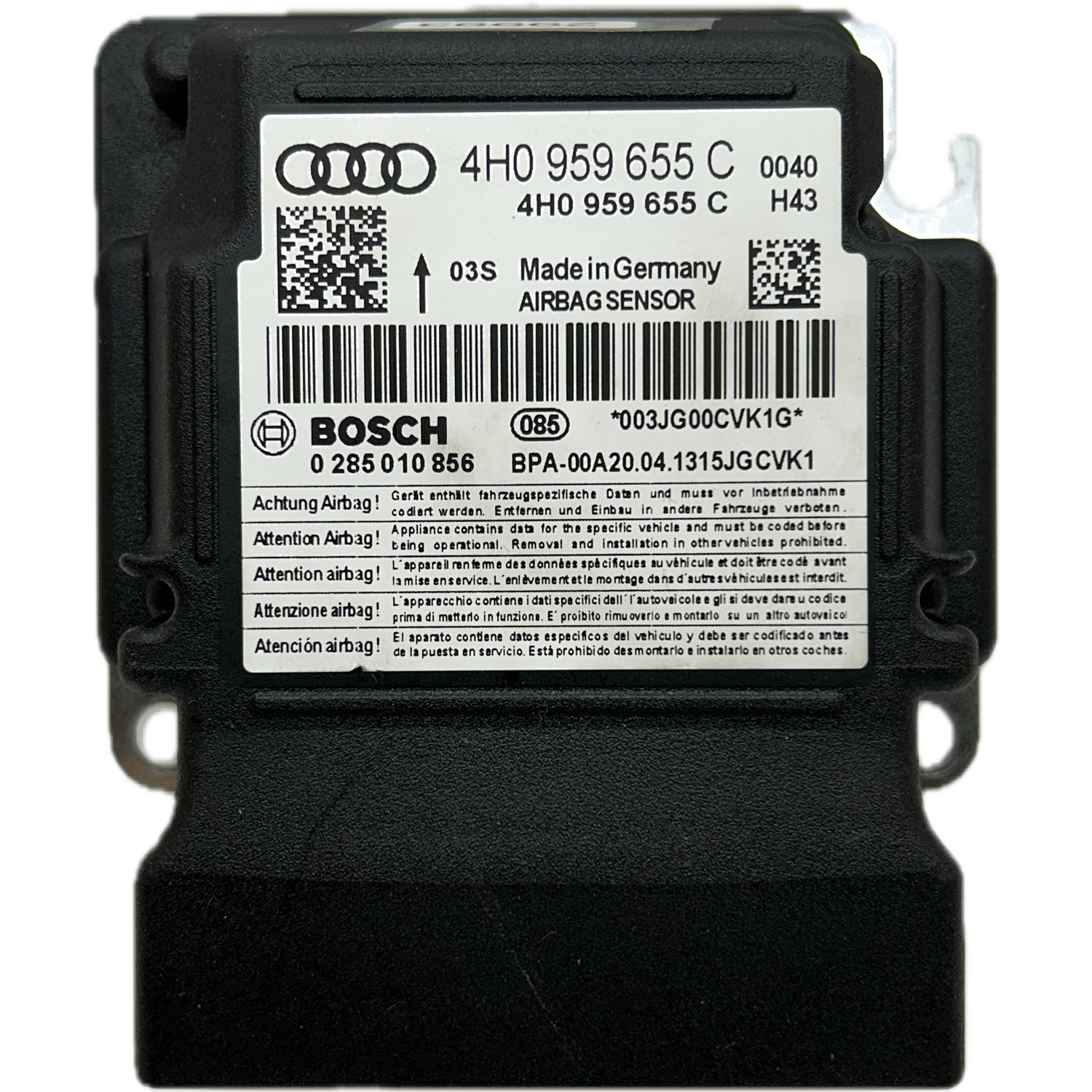 Audi S8 D4 Airbag-Steuergerät Reparatur