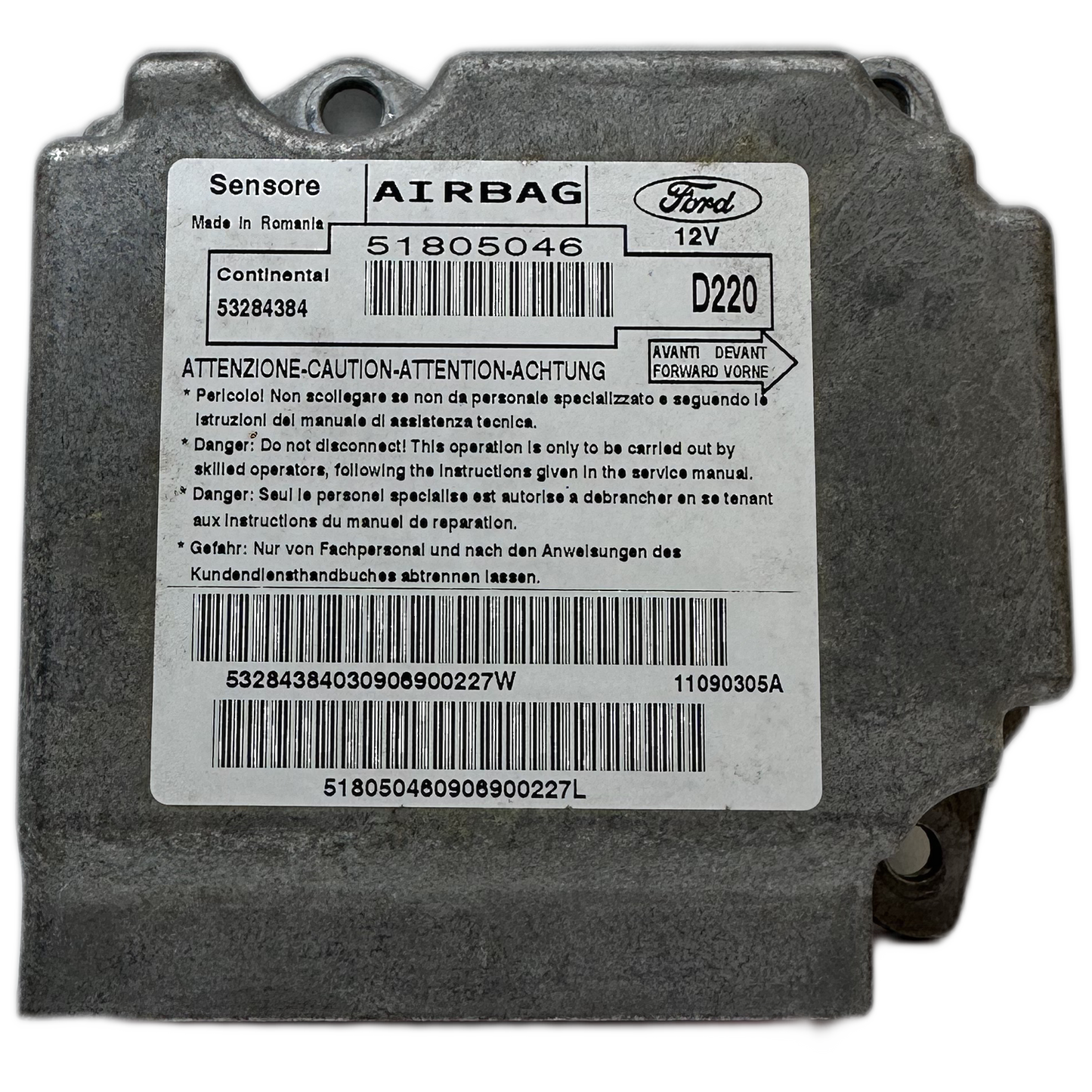 Ford Ka RU8 Airbag-Steuergerät Reparatur