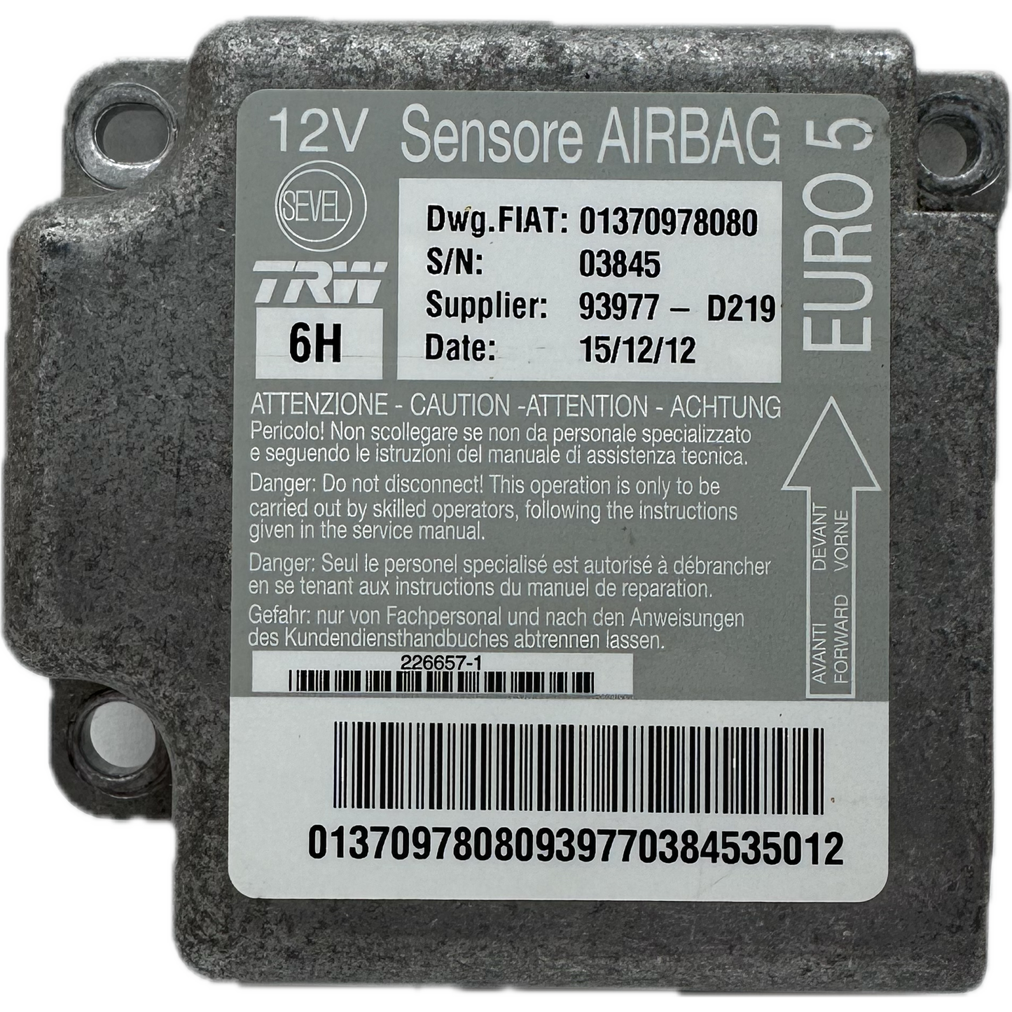 Fiat Ducato 244 Airbag-Steuergerät Reparatur