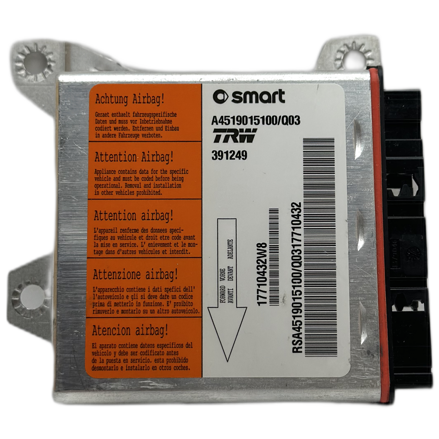 Smart Fortwo C451 Airbag-Steuergerät Reparatur