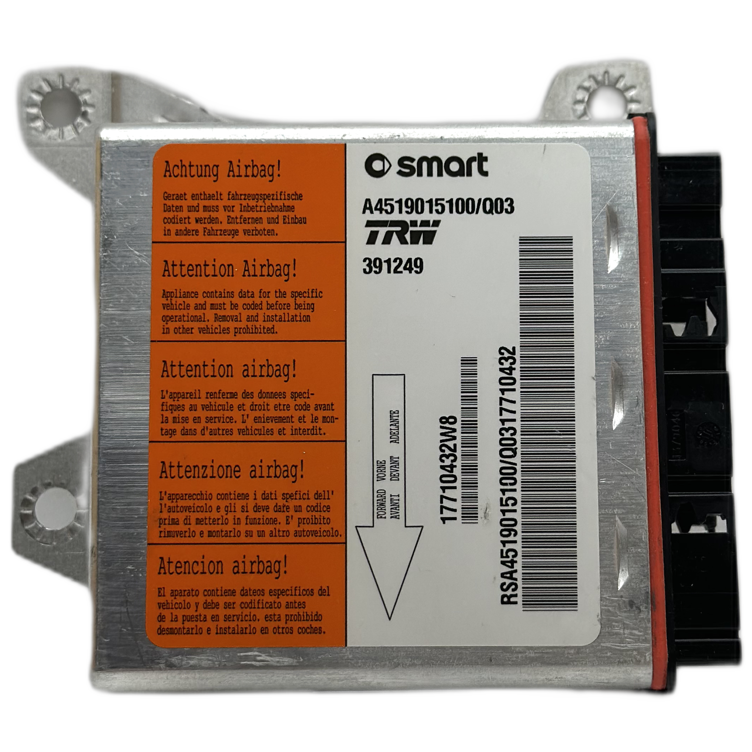 Smart Fortwo C451 Airbag-Steuergerät Reparatur