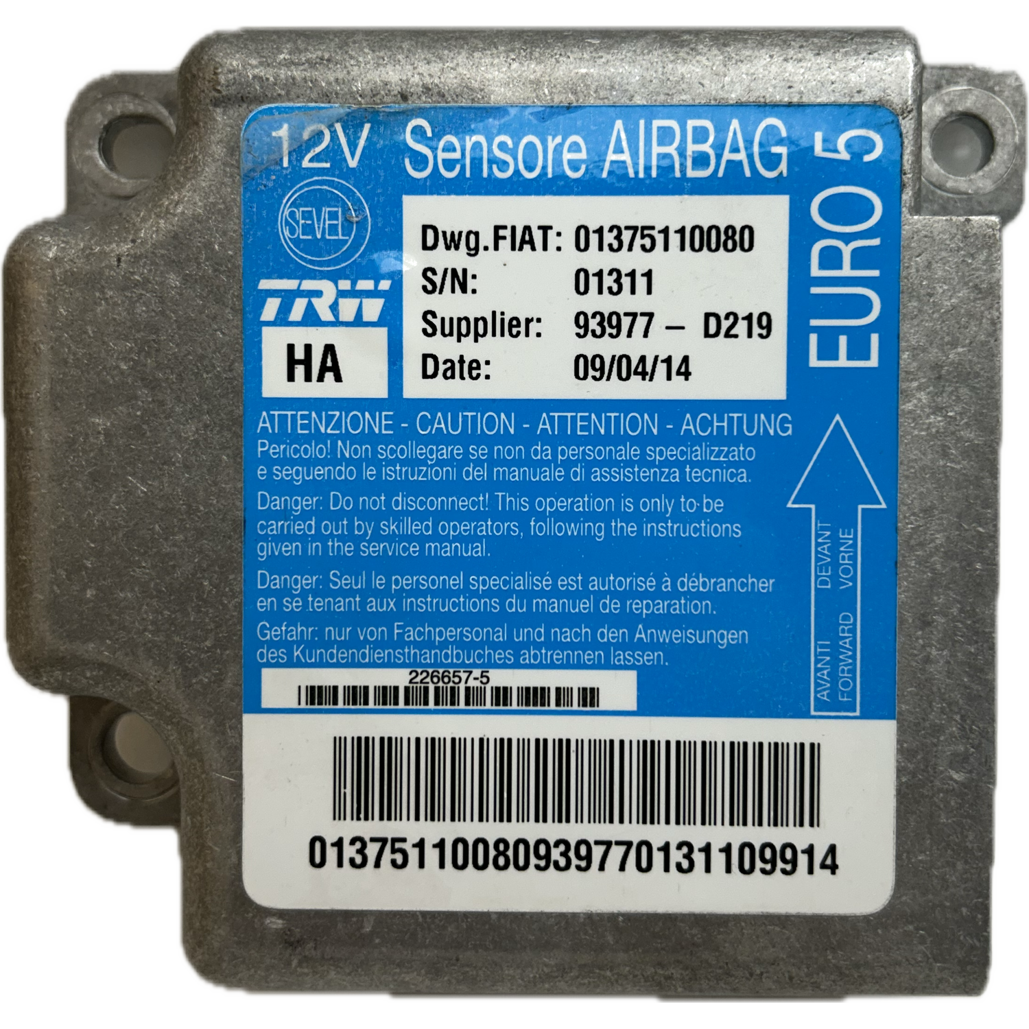 Citroën Relay III Airbag-Steuergerät Reparatur