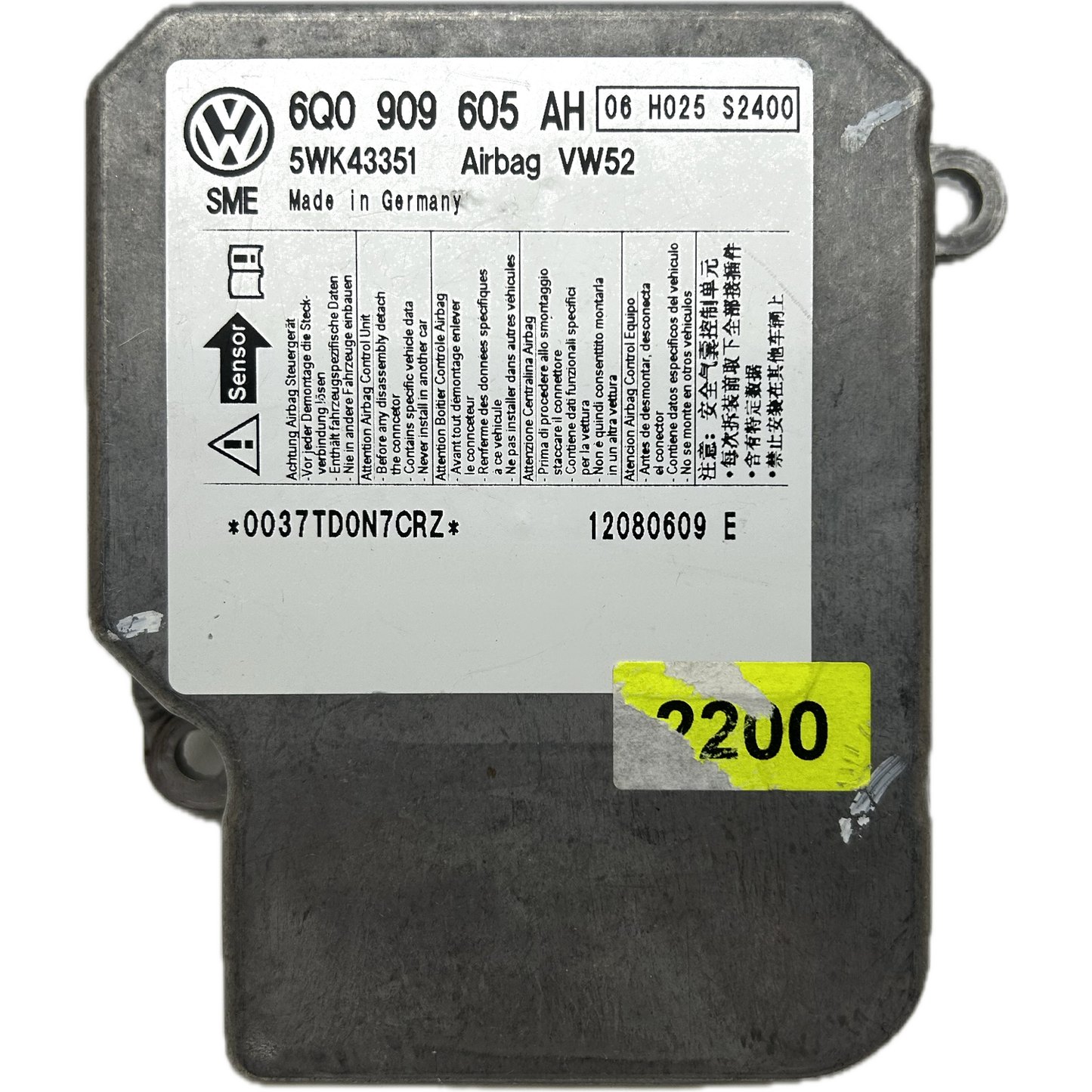 Volkswagen Caddy 2K Airbag-Steuergerät Reparatur