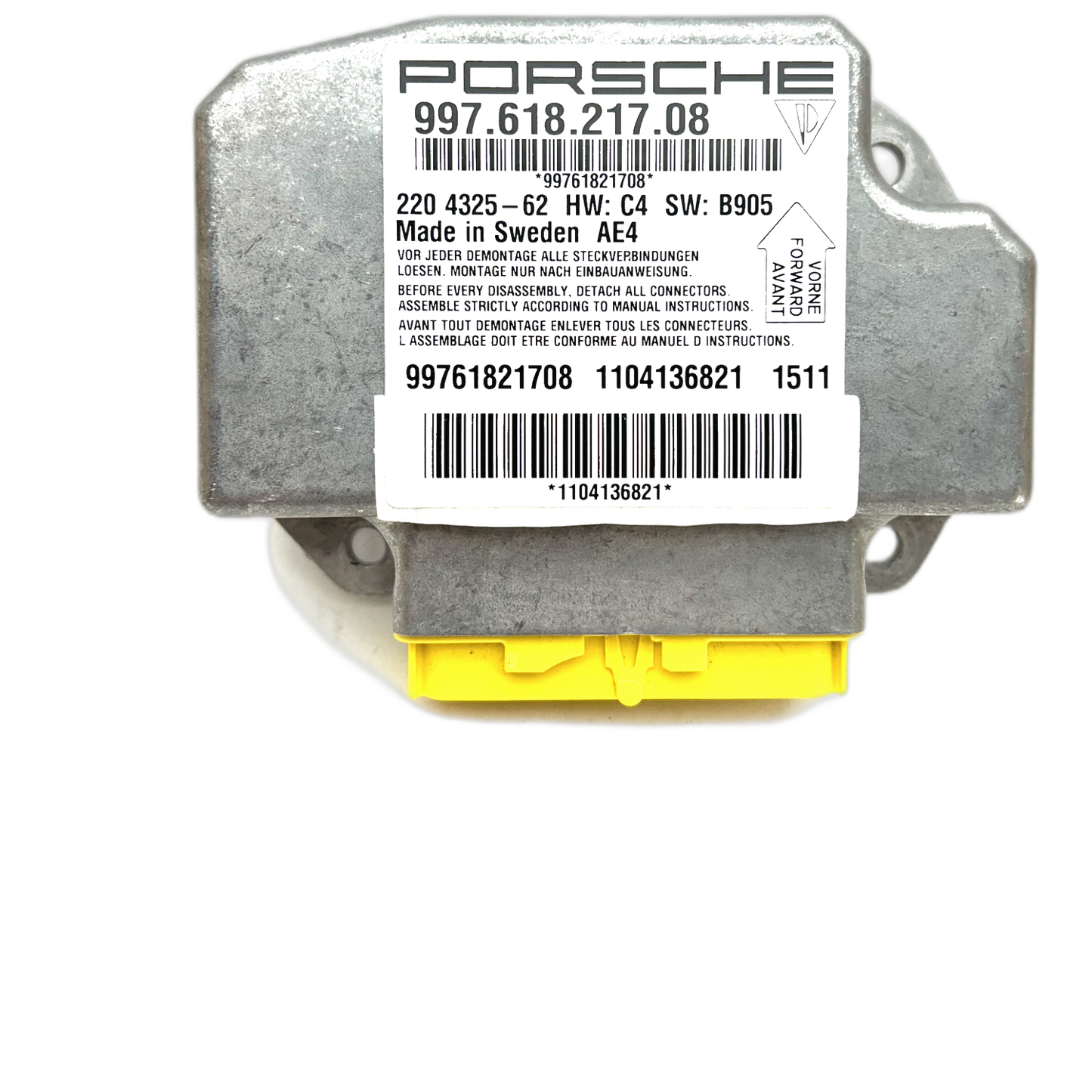 Porsche Cayman 987 Airbag-Steuergerät Reparatur