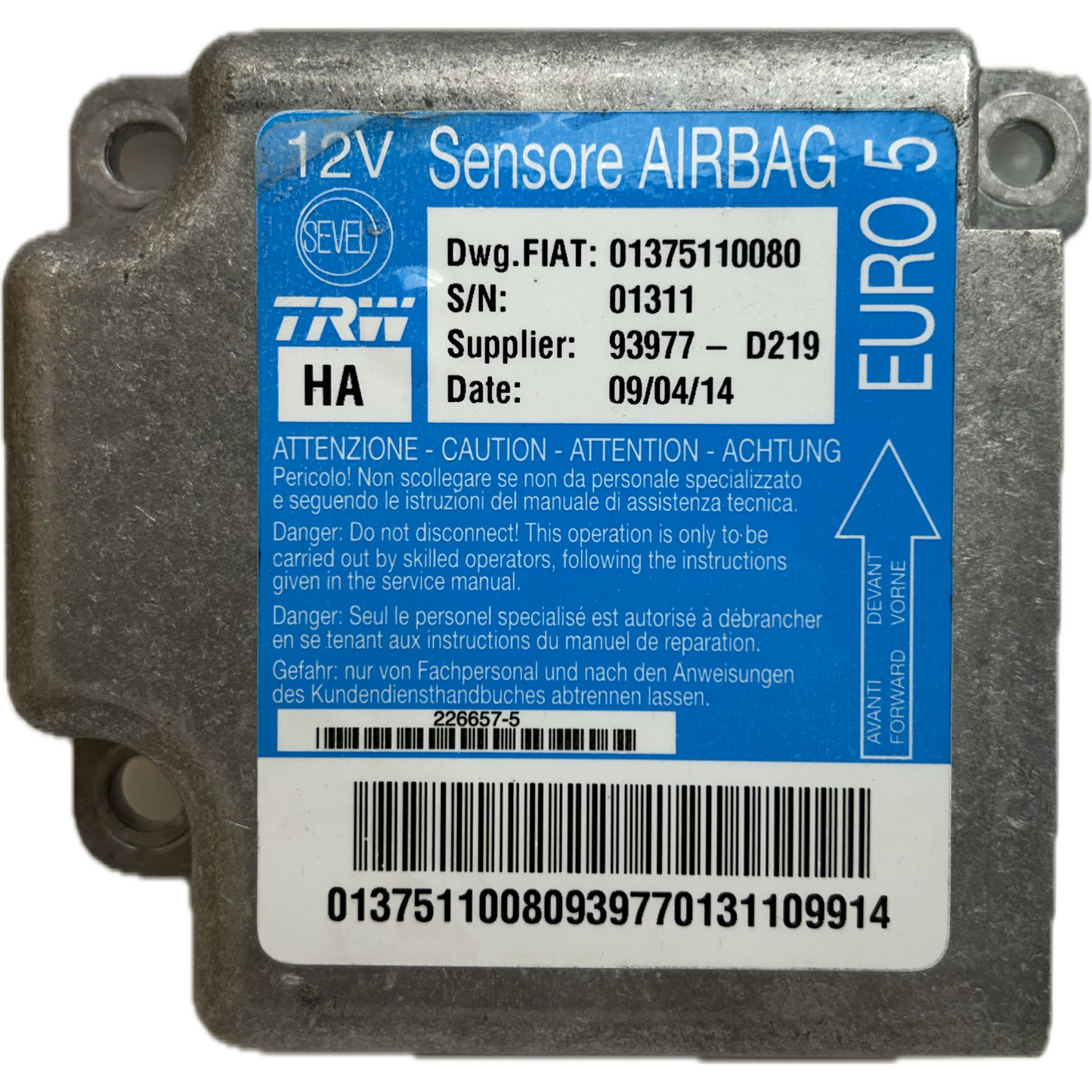 Citroën Jumper III Airbag-Steuergerät Reparatur