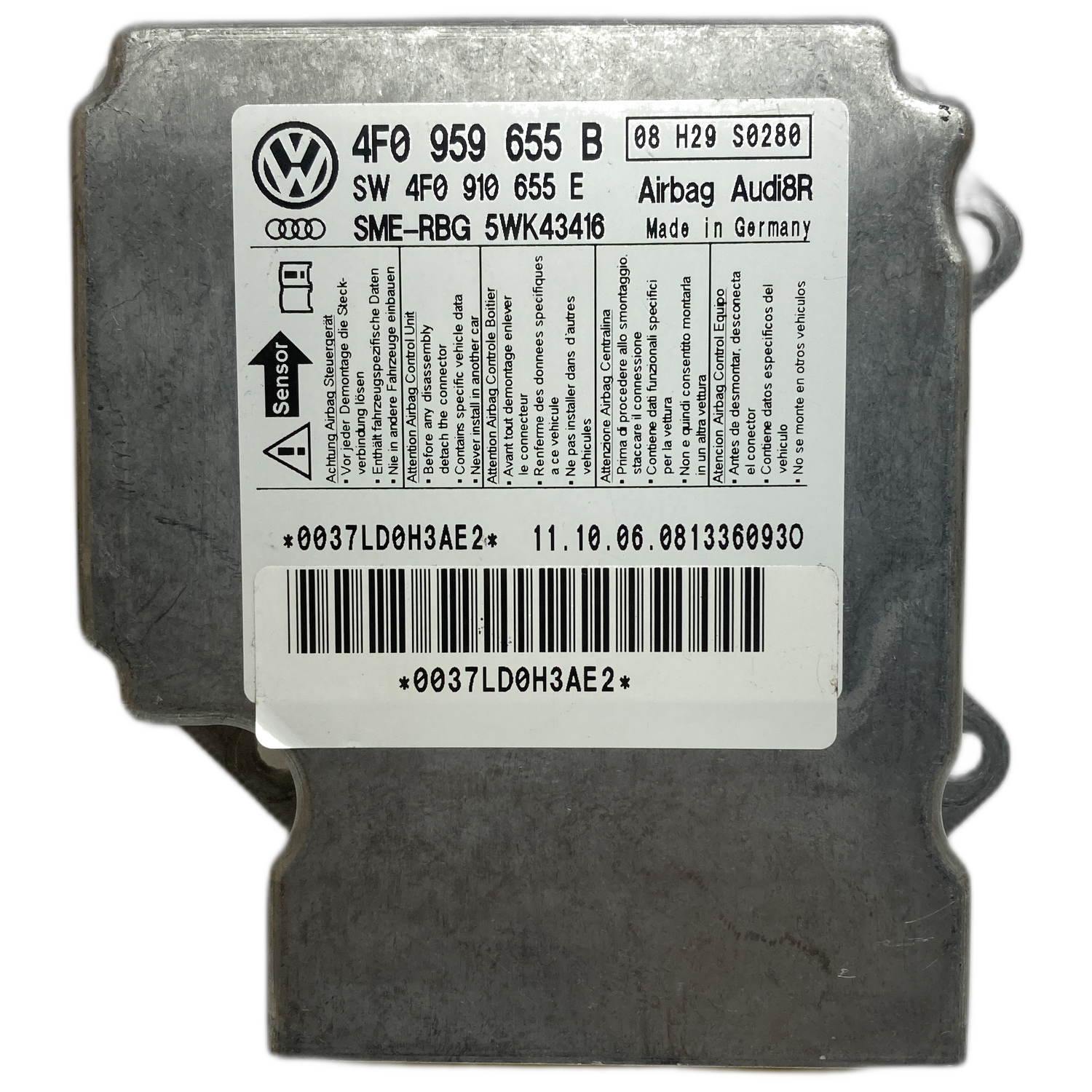 Audi S6 C6 Airbag-Steuergerät Reparatur